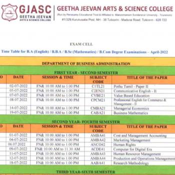 Geetha Jeevan Arts & Science College